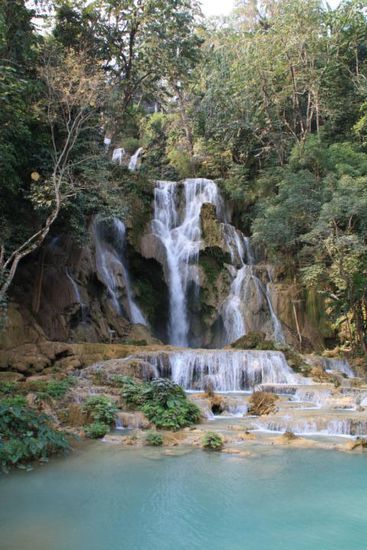 Die legendären Wasserfälle von Luang Prabang.
