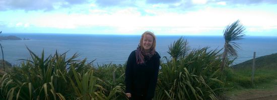 Lea am nördlichsten Punkt Neuseelands - Cape Reinga 