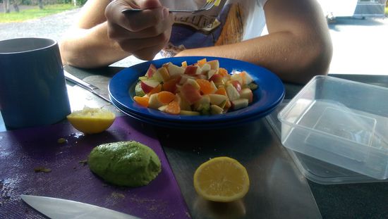 Es lebt sich gesund  soviel gutes Obst haben sie hier *_*