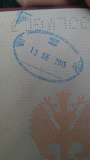 Der erste Sempel im Pass 