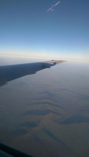 Auf dem Flug Richtung New York (leider saßen wir nicht am Fenster als wir über Hawaii flogen)