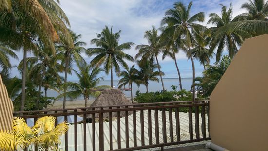 Der Blick vom Balkon aus 