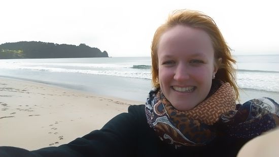 Das Bild entstand am Hot Water Beach. Dort konnte man seine eignene Löcher graben, hineinsitzen und fühlte sich wie in einer Badewanne