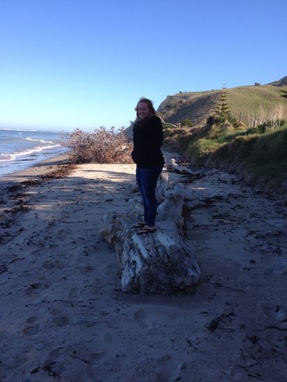 Ebenfalls auf dem Campingplatz in der Nähe von Gisborne