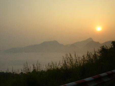 Sunrise on the way to Sa Pa