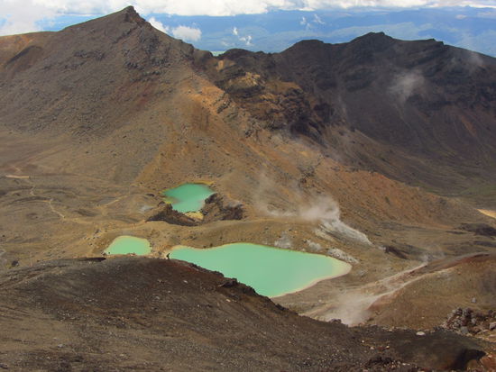Die Emeraldlakes auf dem Tongarirocrossing