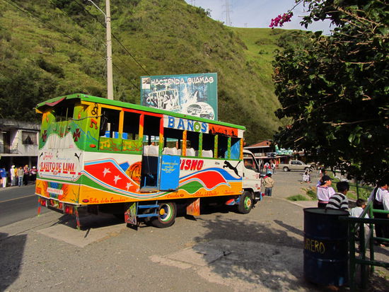 Extremsportart Wasserfalltour; mit diesem Gefährt ging es zu den Wasserfällen und wieder zurück