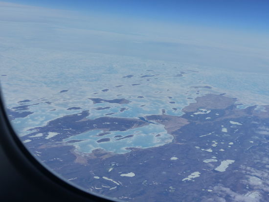 Blick auf Grönlands Eis