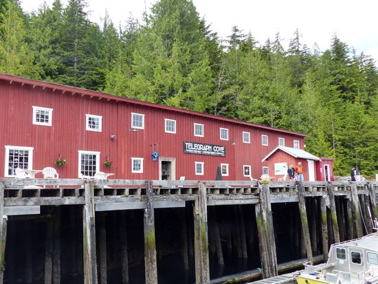 Telegraph Cove auf Pfählen