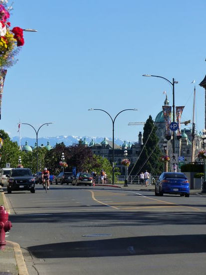 am Inner Harbour mit Weitblick