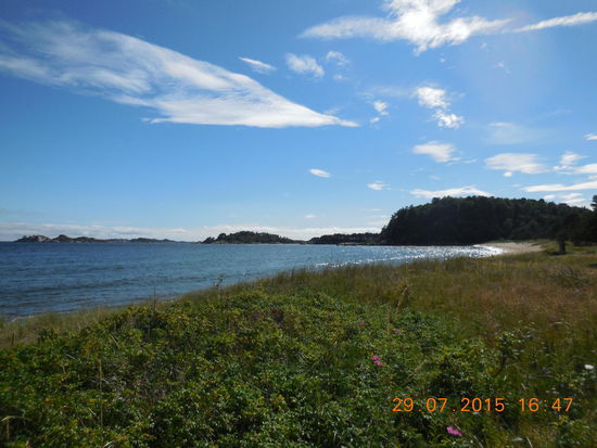 Strand von meinem Camp in Mandal  aus.