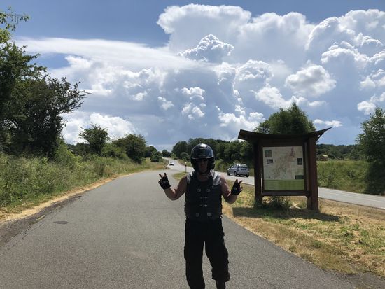 Geschafft, grad noch mal trocken davon gekommen!