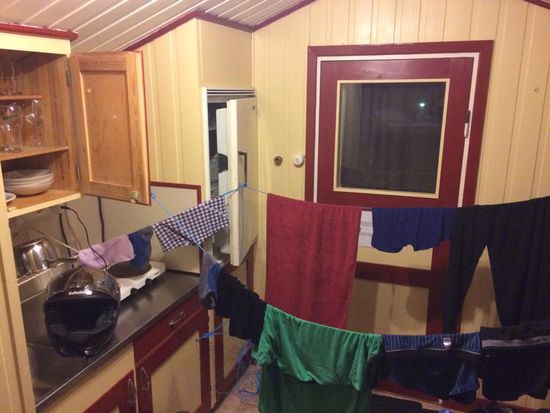 Ein meeega Puff in meiner Hütte. Zum Glück wohne ich hier alleine drin....