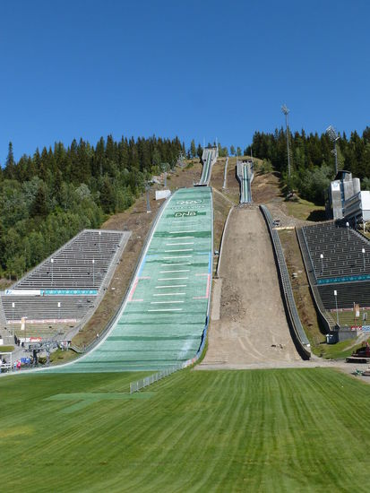 Die Sprungschanze in Lillehammer