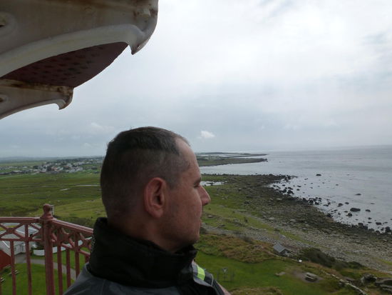 Ein "Selfie" auf dem Leuchtturm