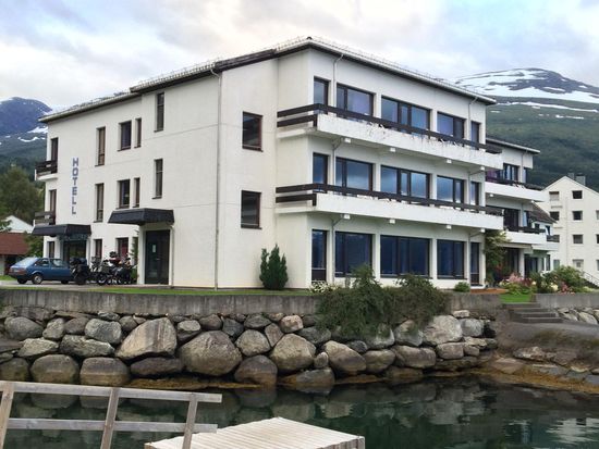 Meine Unterkunft für diese Nacht. Ein Hotel in Innvik