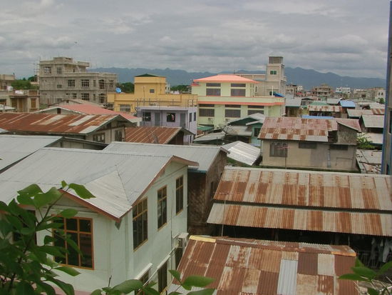 mit Blick über die Stadt