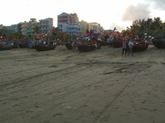 Am Ende der Bucht haben die Fischer ihren Platz.