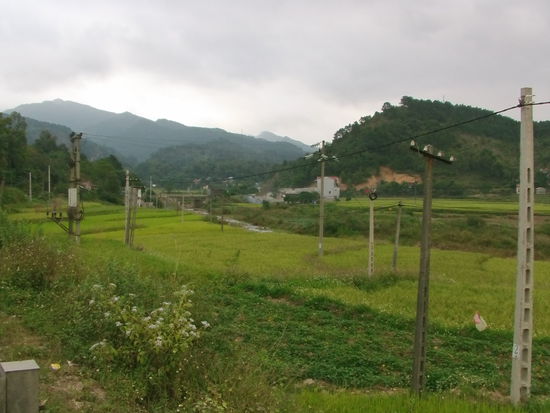 Ich möchte auf den Mau Son. Der Gipfel scheint in den Wolken zu liegen.
