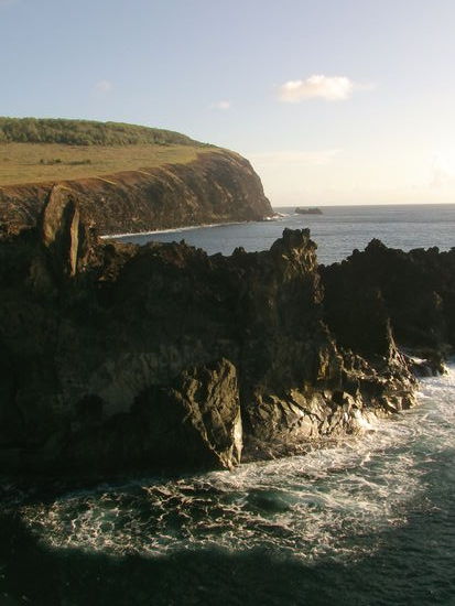 Ich laufe wieder die Küste entlang.