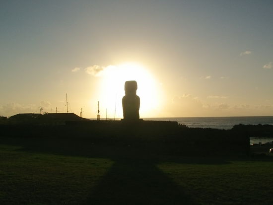 Ich erreiche mein Hostel zum Sonnenuntergang.