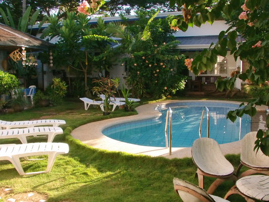 Sogar ein Pool ist mit dabei.