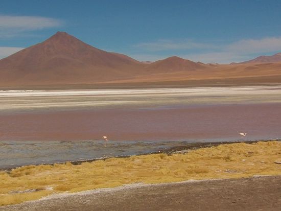 Das Wasser ist tatsächlich tief rot.