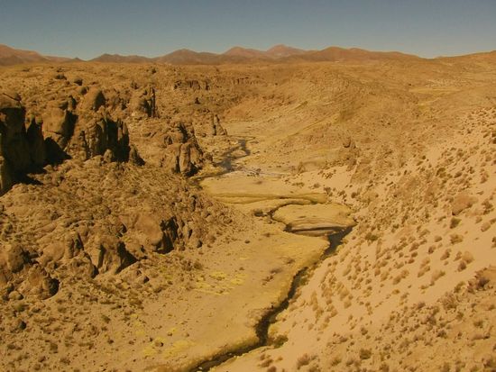 Als nächstes überquere ich einen Canyon.