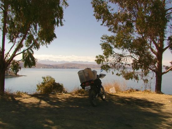 Dann erreiche ich den See und