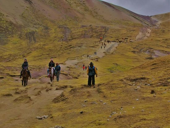 Irgendwann kurz vor dem Ziel kam mir dann der Tross entgegen.