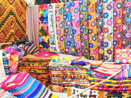 Der Markt ist einfach nur bunt und schön.