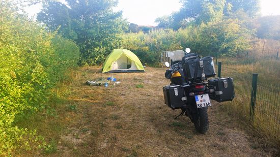 Am Abend erreiche ich Dünkirchen Frankreich, der Zeltplatz kostet 10 €.