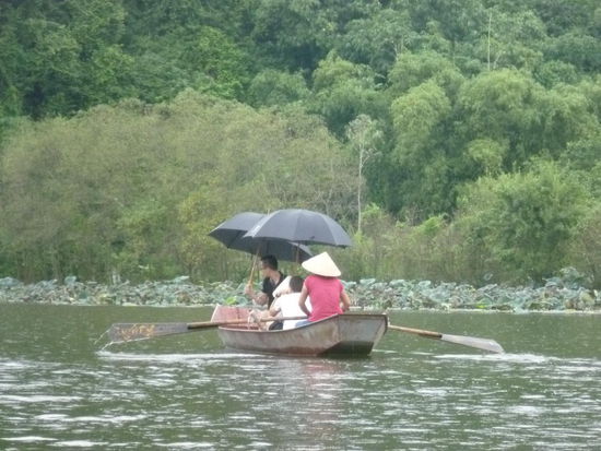 auch wir waren auf solch einem Boot - zu fünft