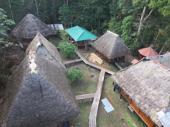 Unsere Lodge von oben