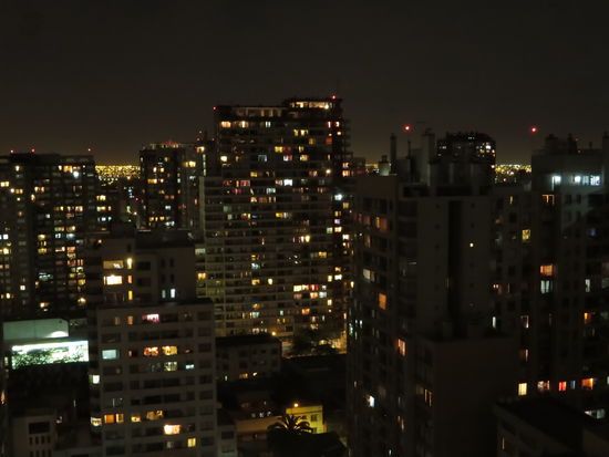 Nachtansicht aus unserem Appartment