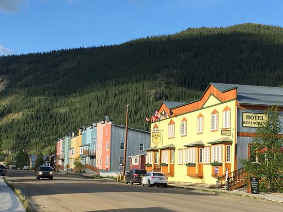 In den Straßen von Dawson City