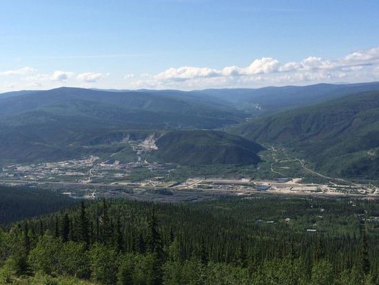 Die Goldgräberminen des Bonanza Creek.