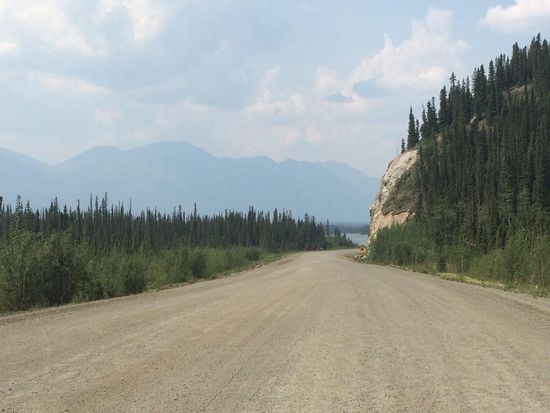 Baustellenbeginn Richtung Beaver Creek