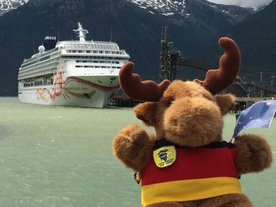 Hoffentlich ist Elki seefest...