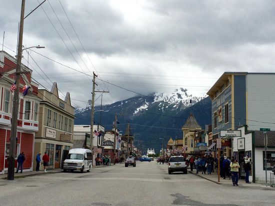 Straße in Skagway