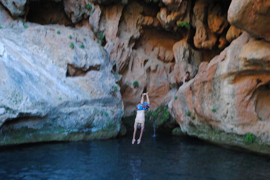 Am Wasserfall von Imouzzer.