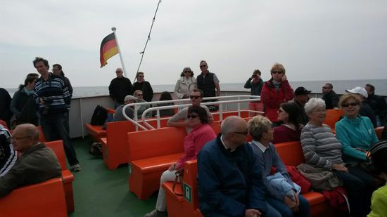 Unser Schiff mit Sonnendeck.