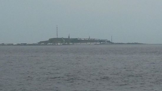 Die Nordseeinsel Helgoland ist in Sicht.