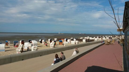 Der Sandstrand von Cuxhaven.