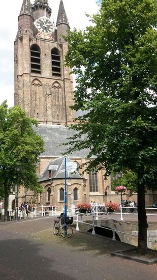 Die Oude Kerk in der Jan Vermeer beerdigt ist.