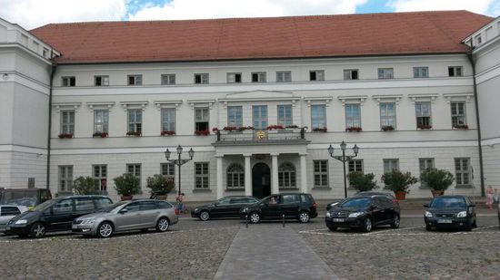 Das Rathaus von Wismar.