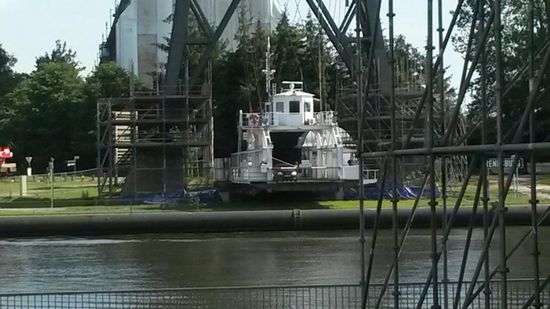 Die Schwebefaehre in Rendsburg.