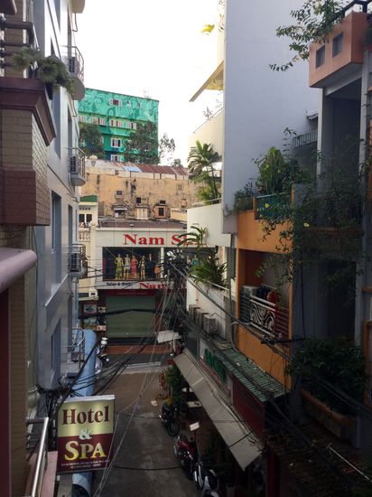 Ausblick von unserem Hostel