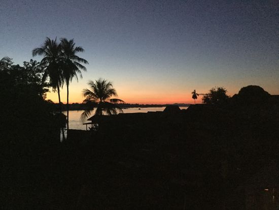 Sonnenuntergang von unserem Zimmer aus