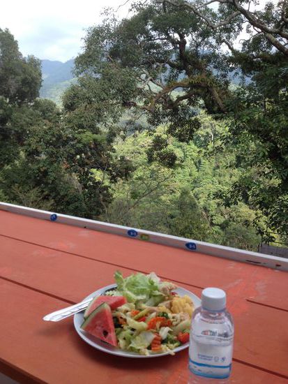 stärkendes Mittagessen nach dem Zipline Adventure